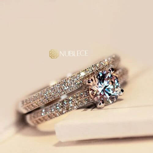 Anel  Zircon Rings Nublece